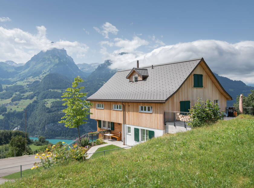 Ersatzneubau, EFH, Amden, CH Ersatzneubau, EFH, Amden, CH