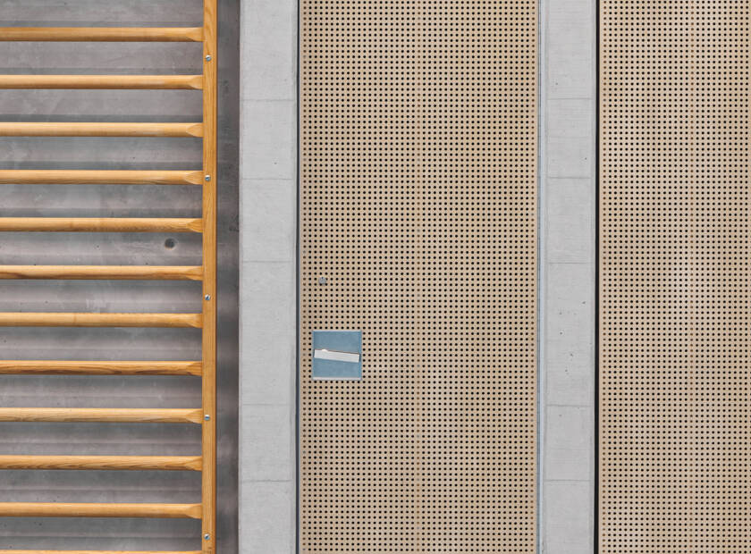 Harmonisches Gesamtbild vereint mit Funktionalität BZU Turnhalle Uster